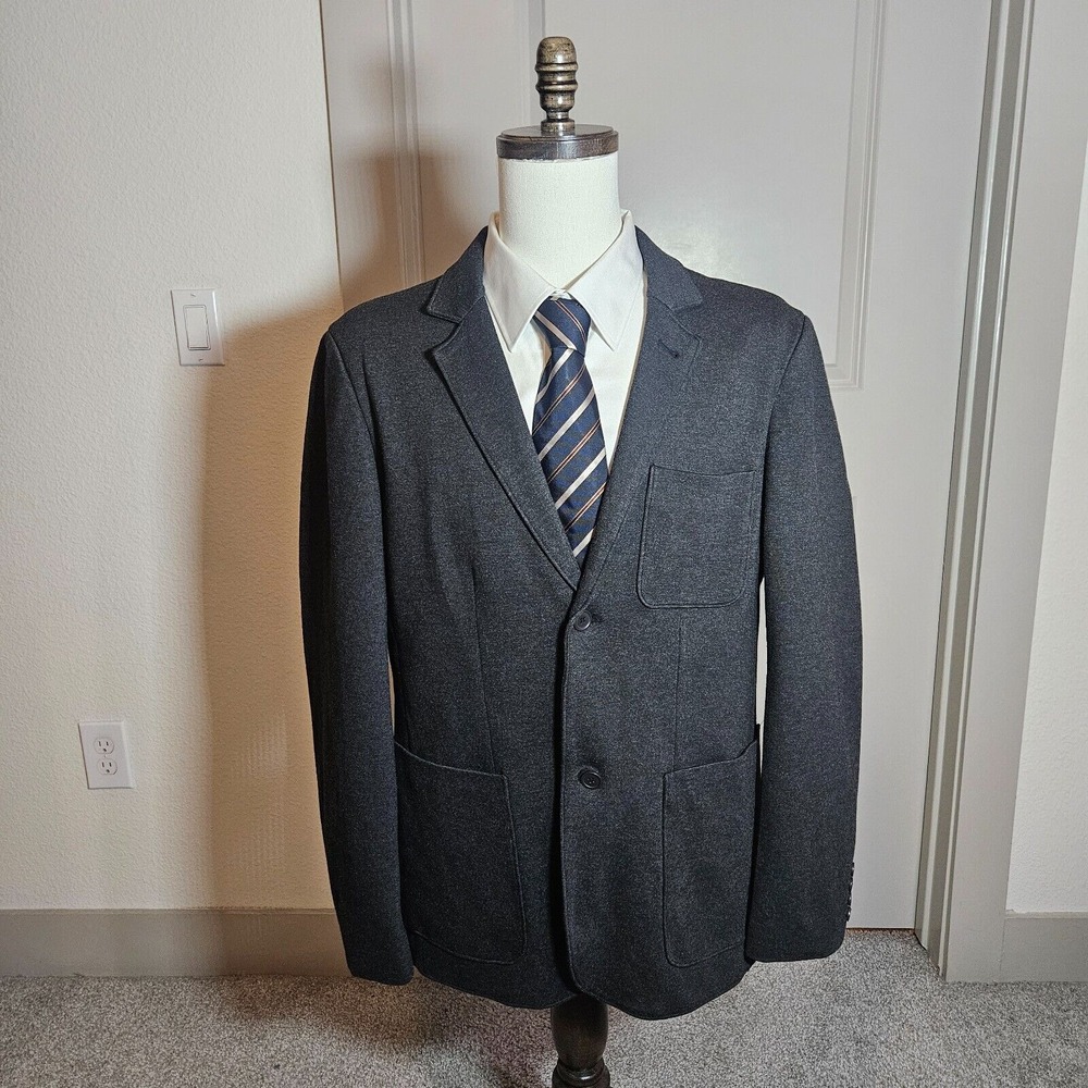 NWOT - Luigi Bertolli Weekend 40R Slim Suit Blazer Jacket Men Stretch Gray NEW‎